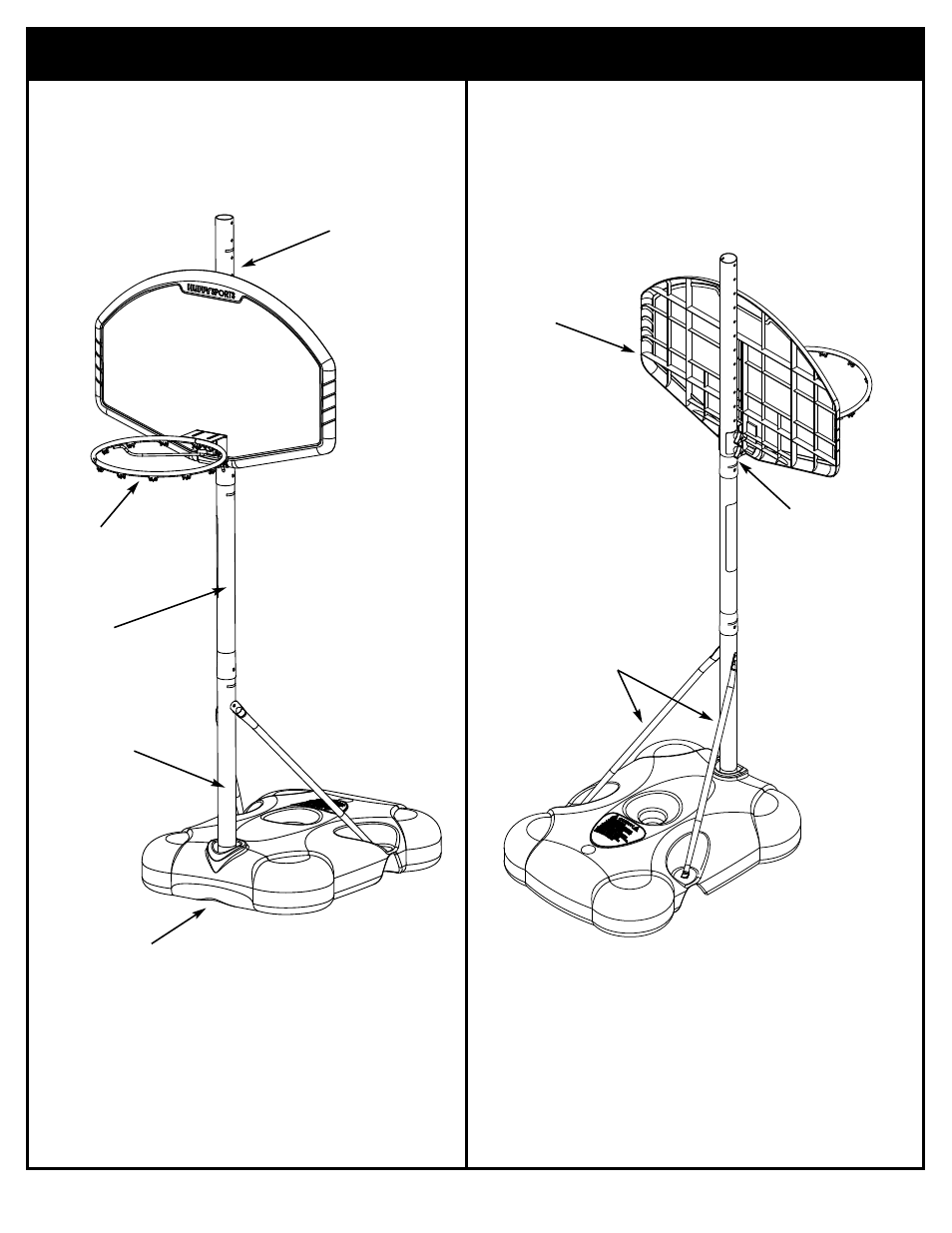 Front, Back | Huffy M5800151 User Manual | Page 4 / 30
