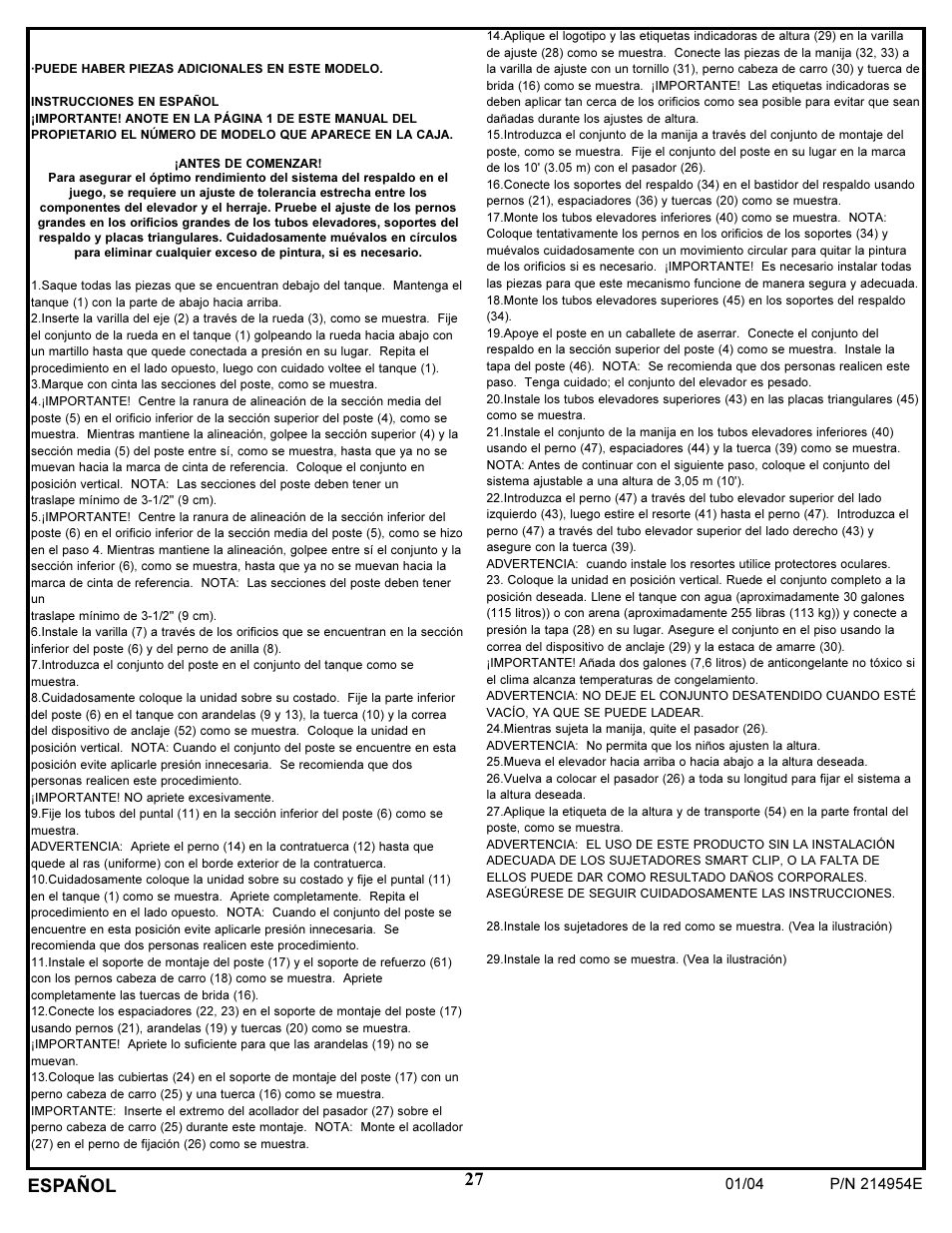 27 español | Huffy ATVUSB05 User Manual | Page 27 / 31