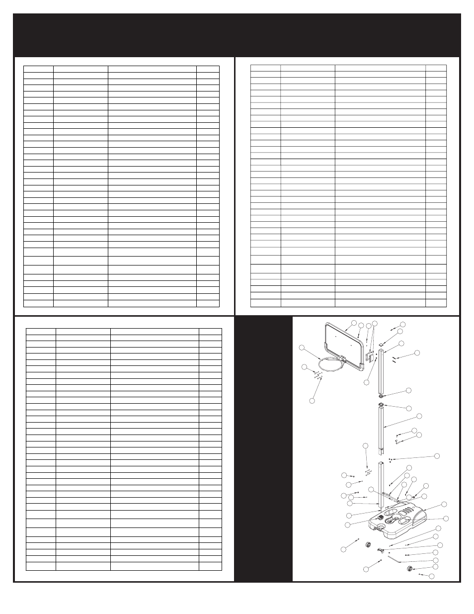 Liste des pièces teileliste lista de piezas | Huffy M611814 User Manual | Page 21 / 30