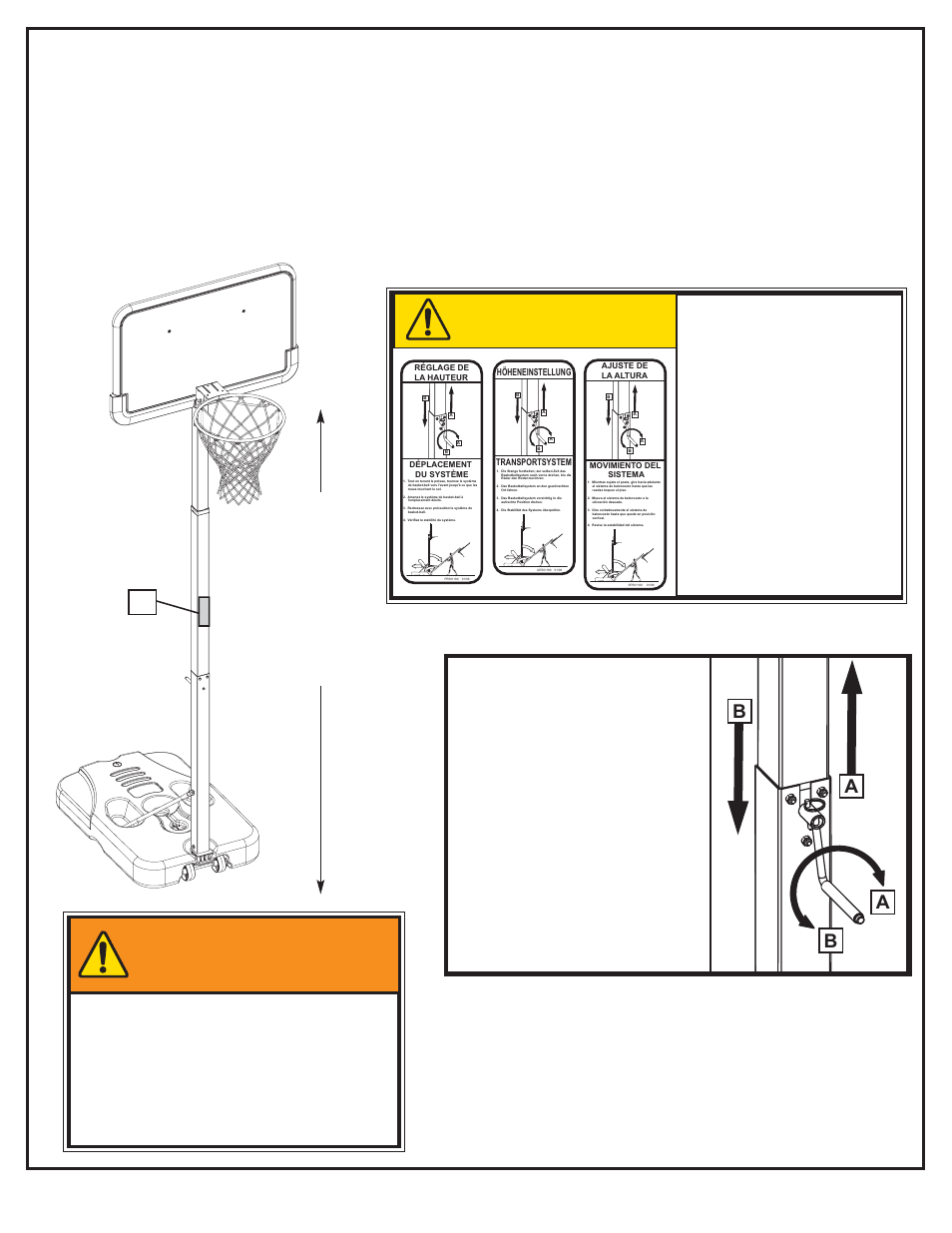 Ab b a, Avertissement! warnung! ¡advertencia, Attention! vorsicht! ¡precaución | Huffy M611814 User Manual | Page 30 / 30