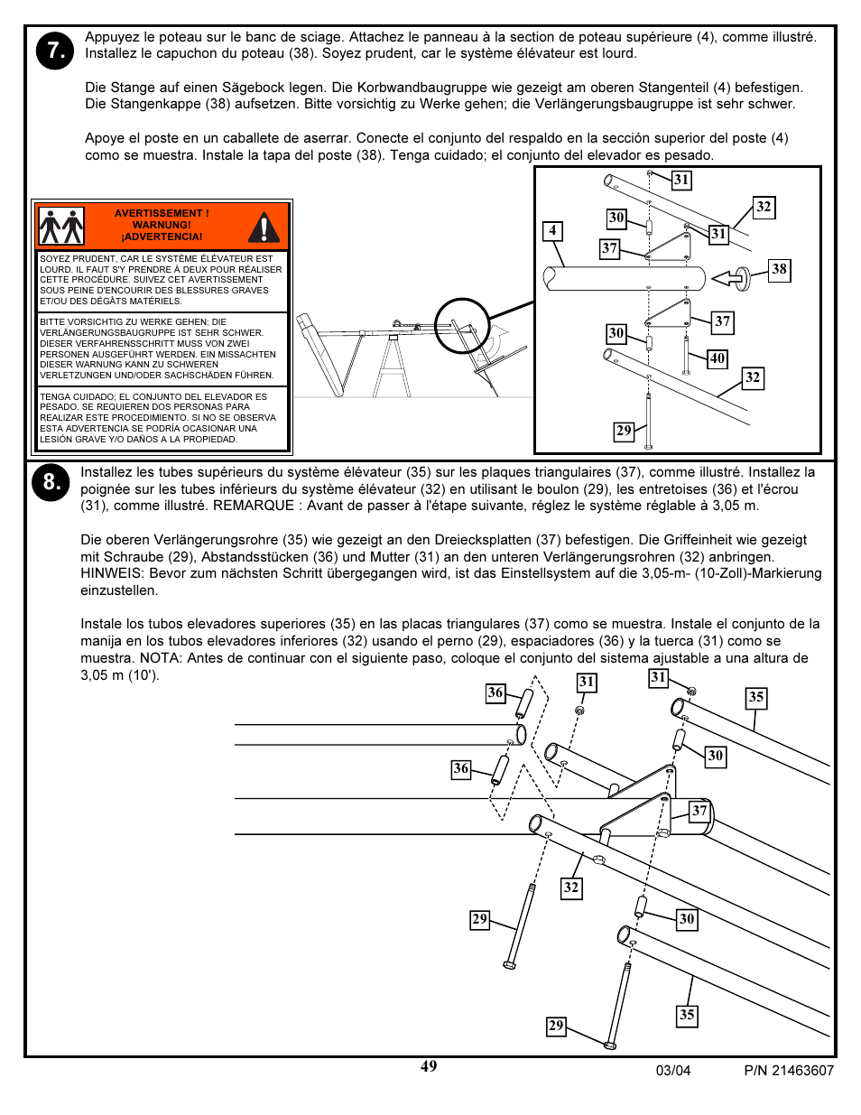 Huffy UXT4030AA User Manual | Page 49 / 51