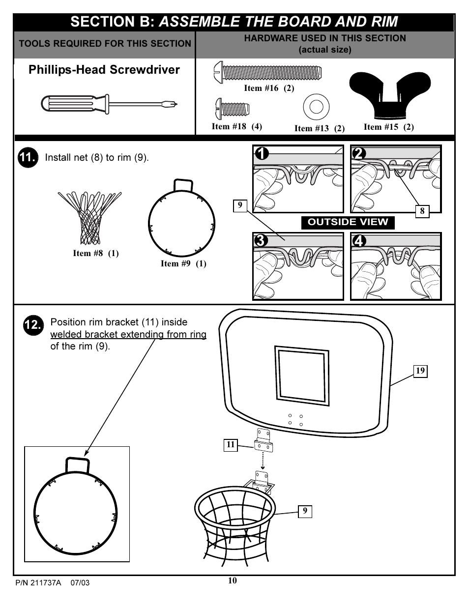 Huffy Table-Top Basketball Game User Manual | Page 10 / 12