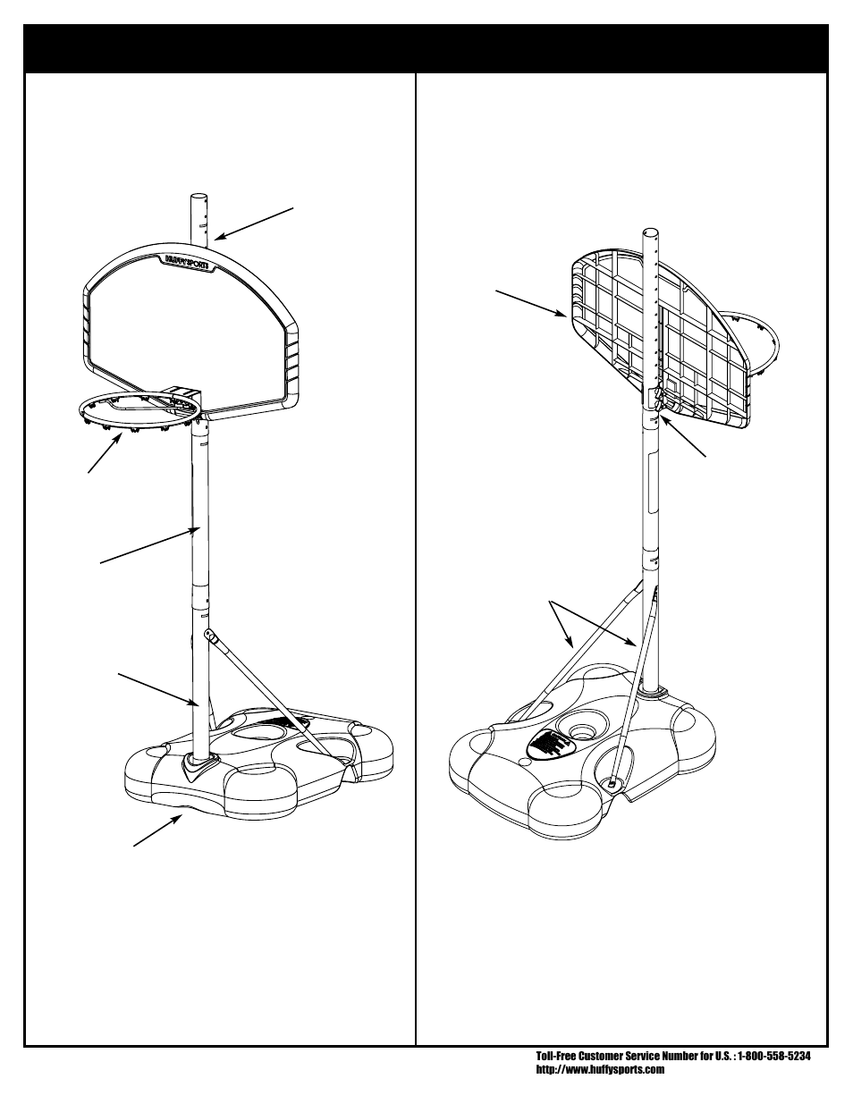 Front, Back | Huffy PRESTIGE V 600 User Manual | Page 6 / 30