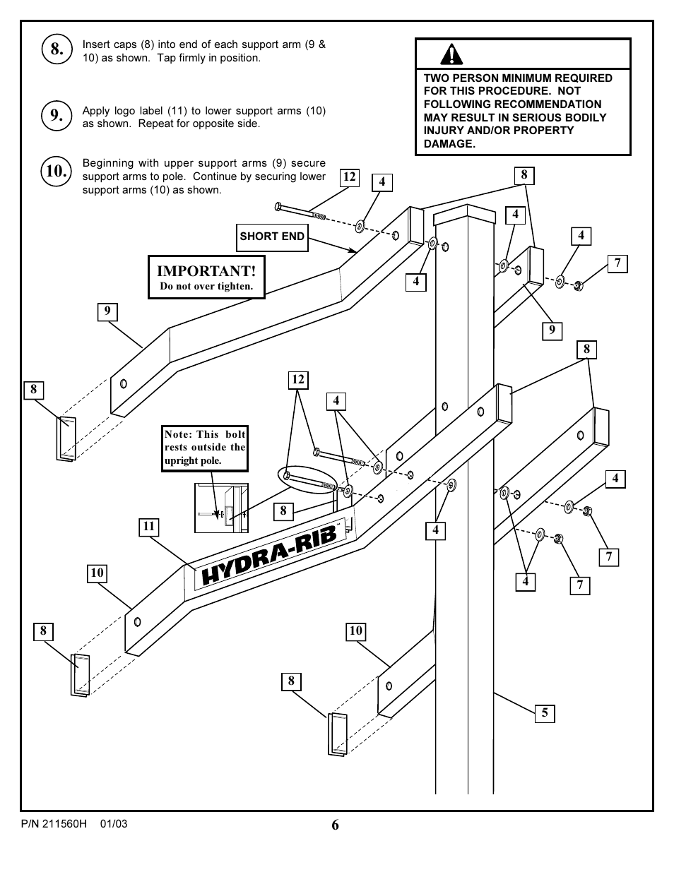 Warning | Huffy AC4062 User Manual | Page 6 / 18