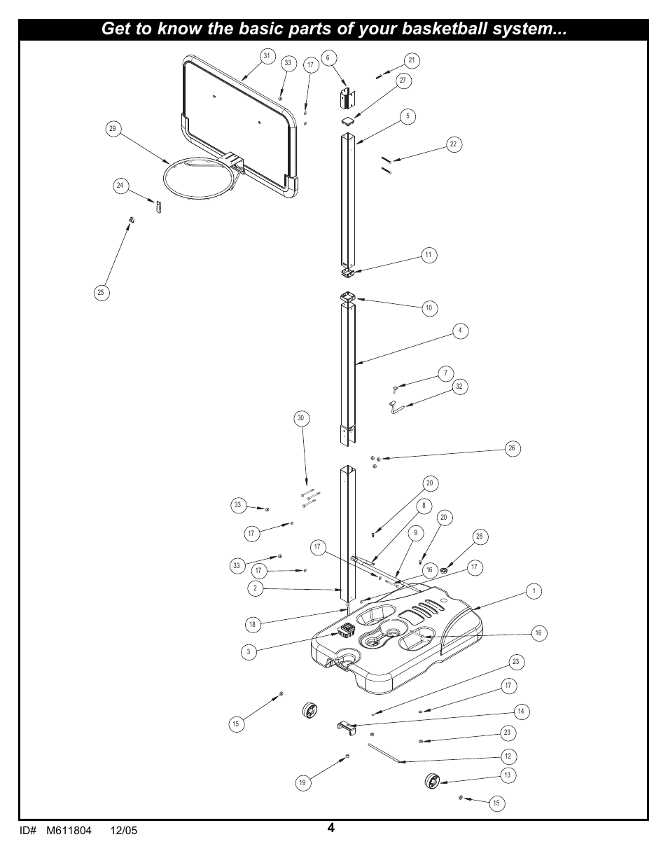Huffy M611804 User Manual | Page 4 / 29