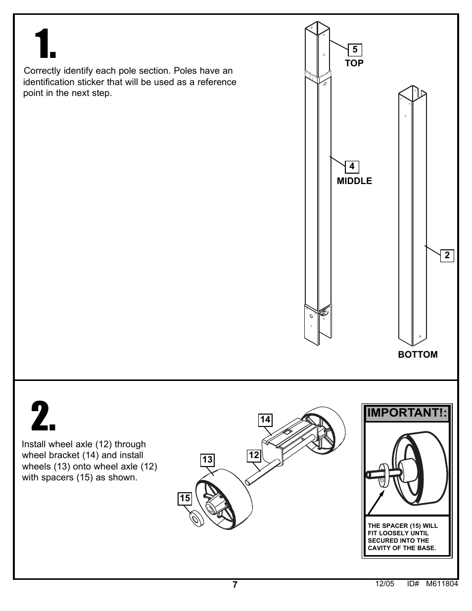 Huffy M611804 User Manual | Page 7 / 29