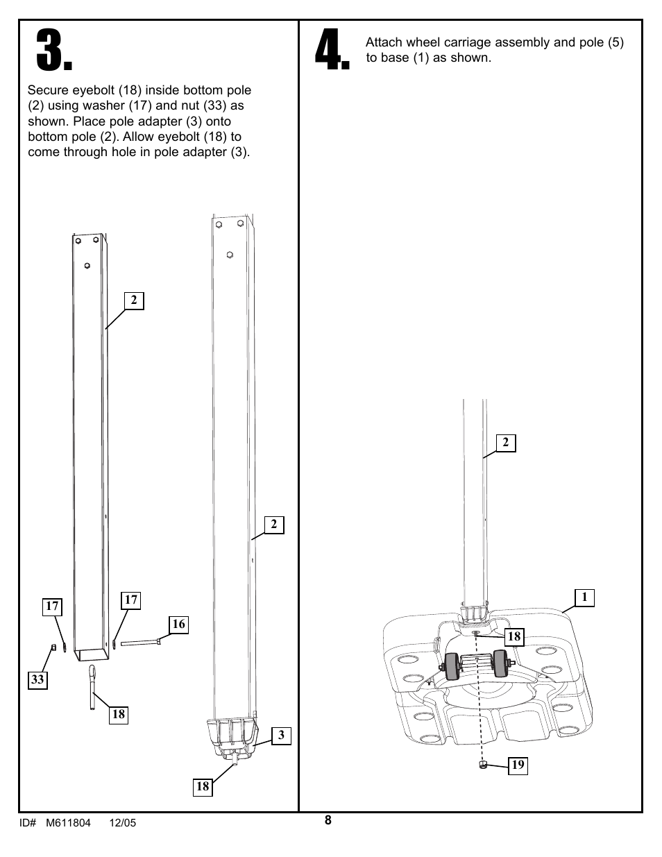 Huffy M611804 User Manual | Page 8 / 29