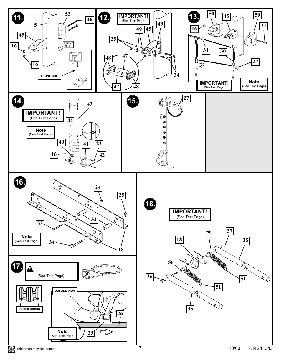 Warning | Huffy SA3224 User Manual | Page 7 / 10