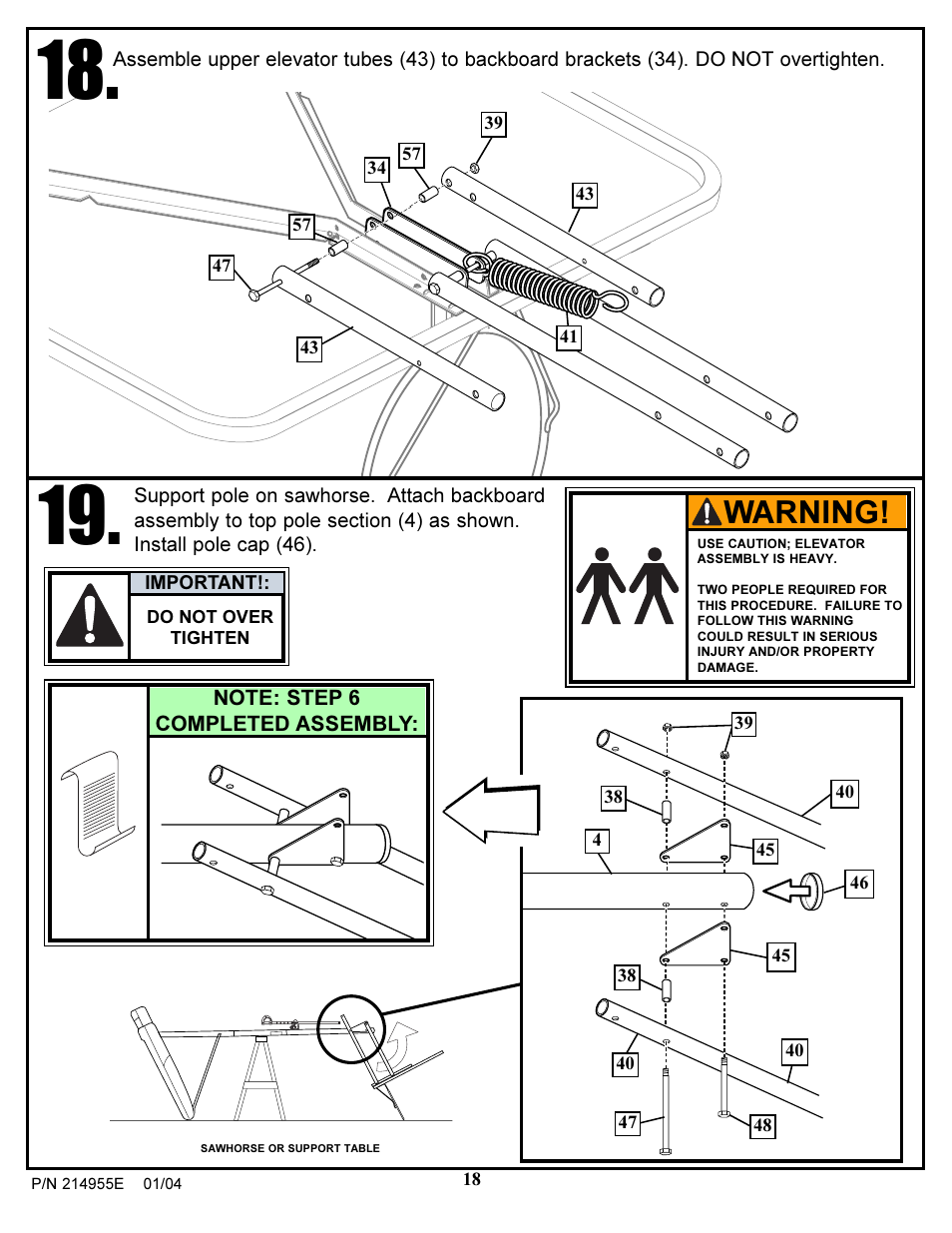 Warning | Huffy AR325W User Manual | Page 18 / 33