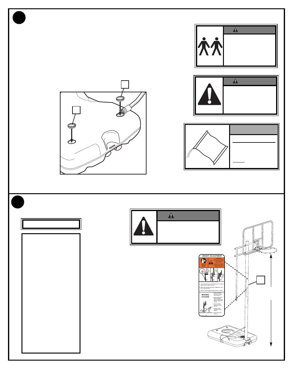 Warning, Do not allow children to adjust height, Sand | Height adjustment | Huffy M732201 User Manual | Page 21 / 21