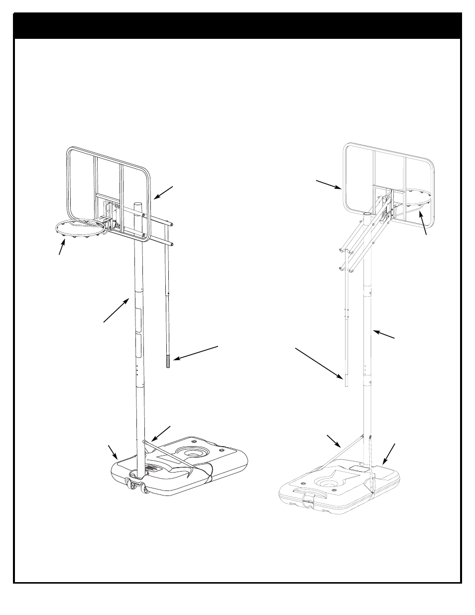 Front view, Back view | Huffy M732201 User Manual | Page 5 / 21