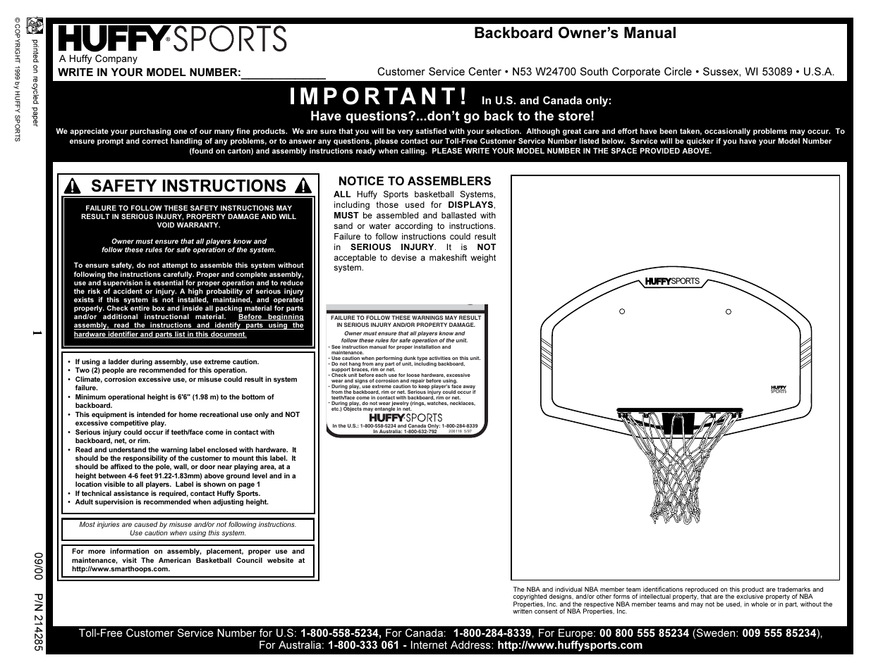 Huffy DEP 800 User Manual | 4 pages