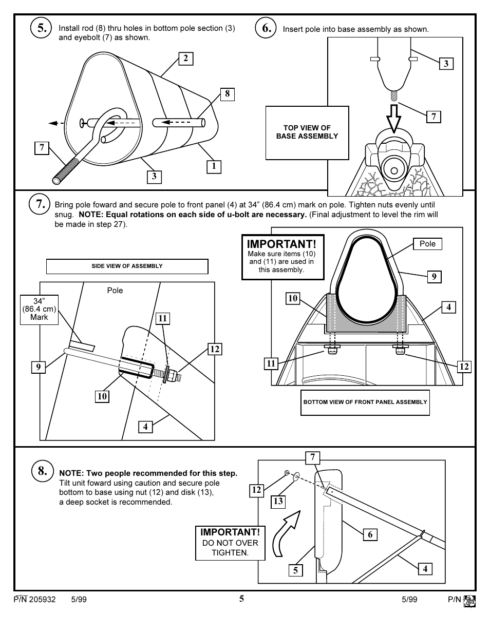 Important | Huffy SKM 5200 User Manual | Page 5 / 14