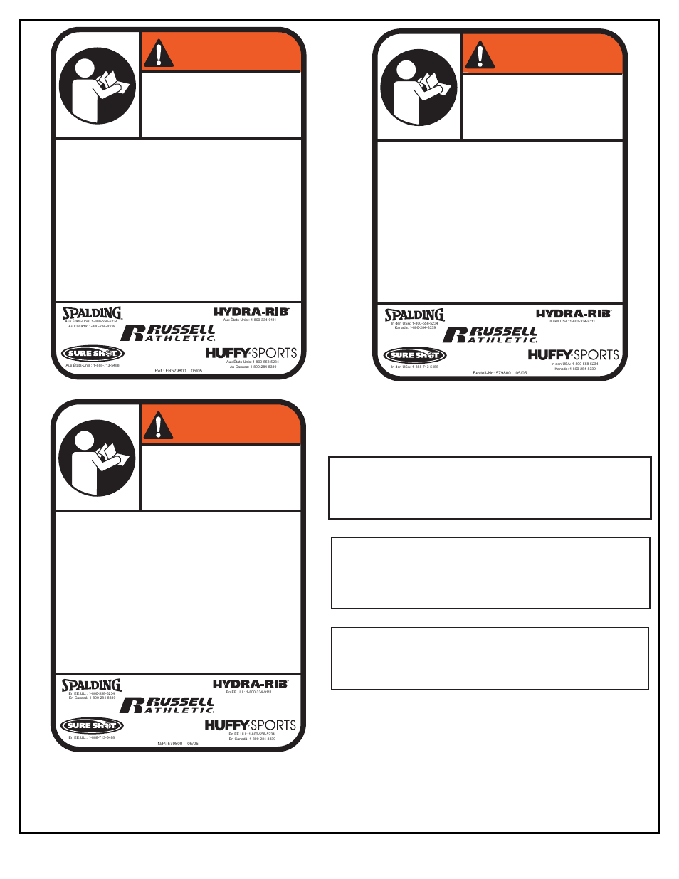 Achtung, Avertissement, Advertencia | Huffy MX4006 User Manual | Page 21 / 38