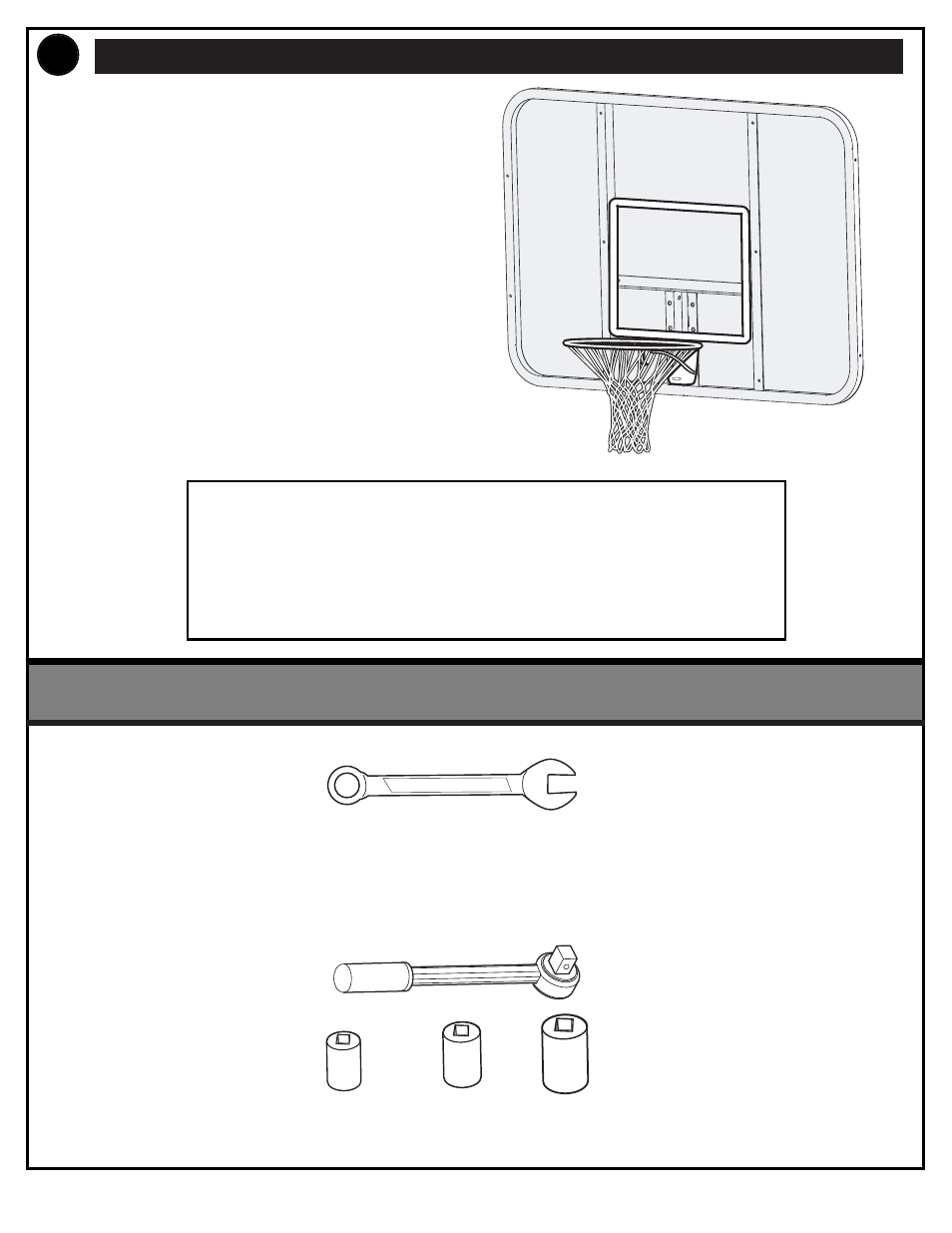 And/or, Assemble the backboard and rim | Huffy MX4006 User Manual | Page 4 / 38