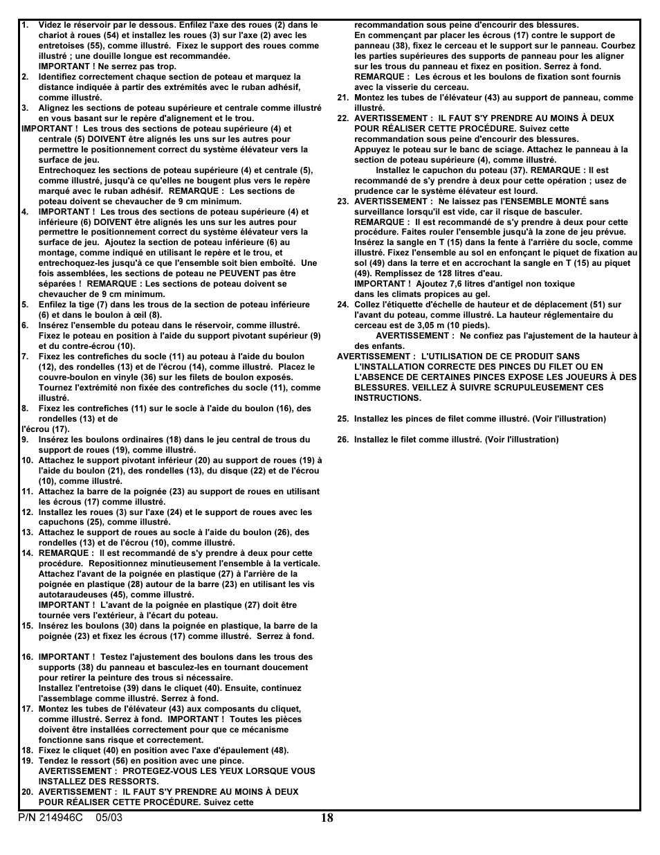 Huffy 214946C User Manual | Page 18 / 25
