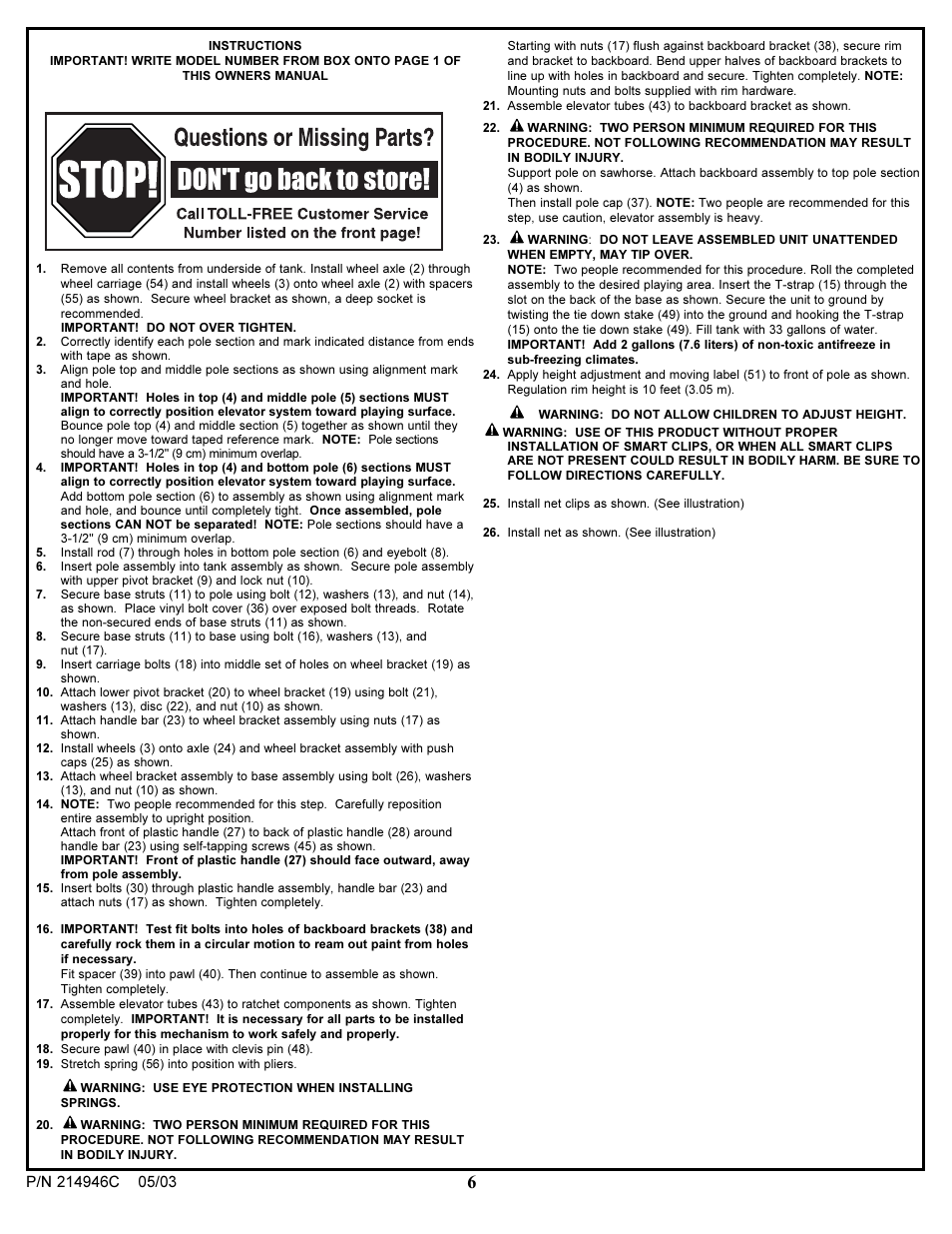 Huffy 214946C User Manual | Page 6 / 25