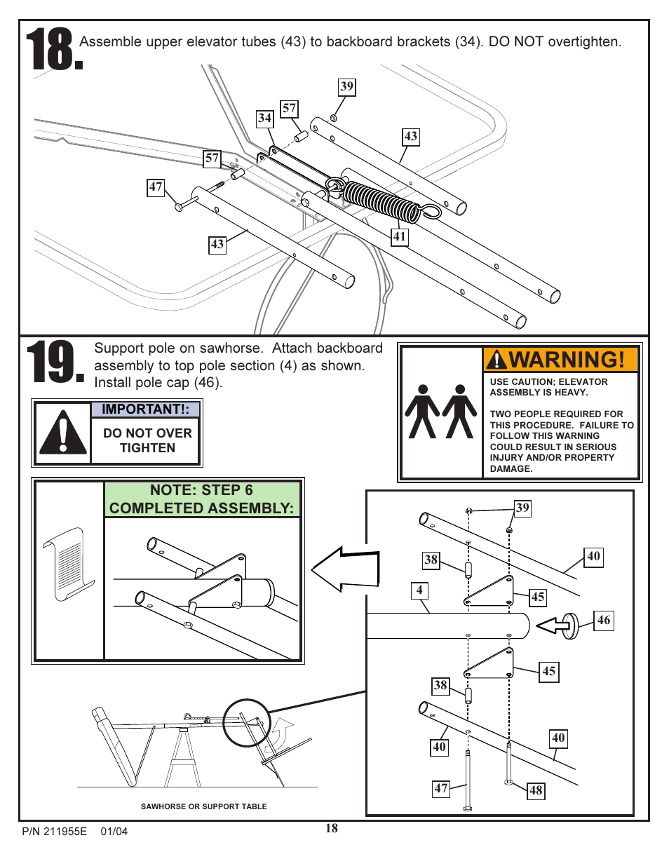 Warning | Huffy Portable System User Manual | Page 18 / 24