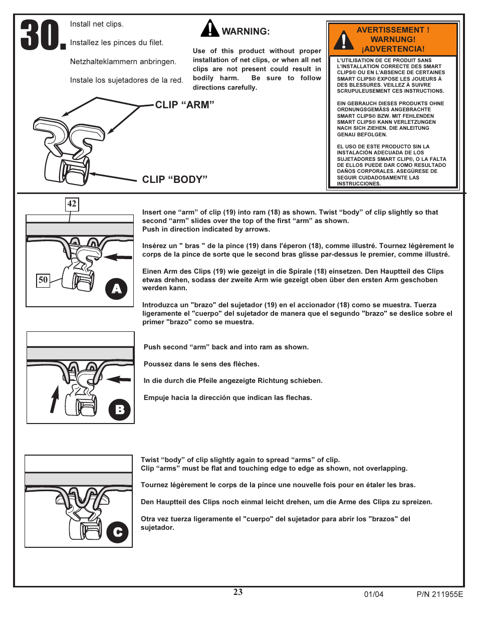 Ab b c c | Huffy Portable System User Manual | Page 23 / 24