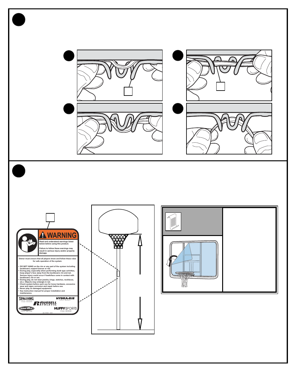 Warning, Remarque: hinweis: nota | Huffy 1700 MXP User Manual | Page 41 / 45