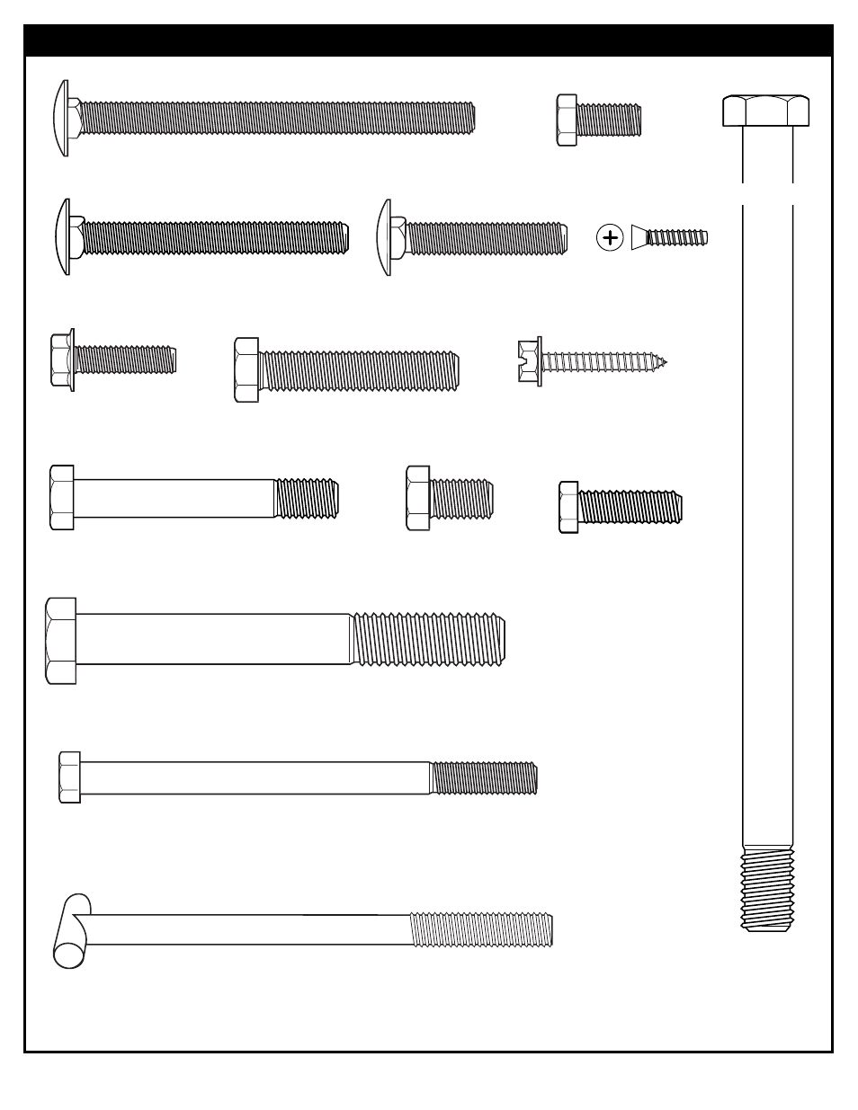 Hardware identifier (bolts & screws) | Huffy M6611043 User Manual | Page 8 / 67