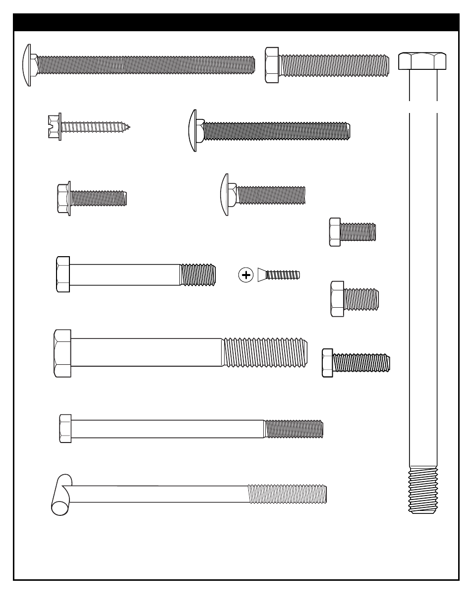 Hardware identifier (bolts & screws) | Huffy M6611641 User Manual | Page 8 / 66