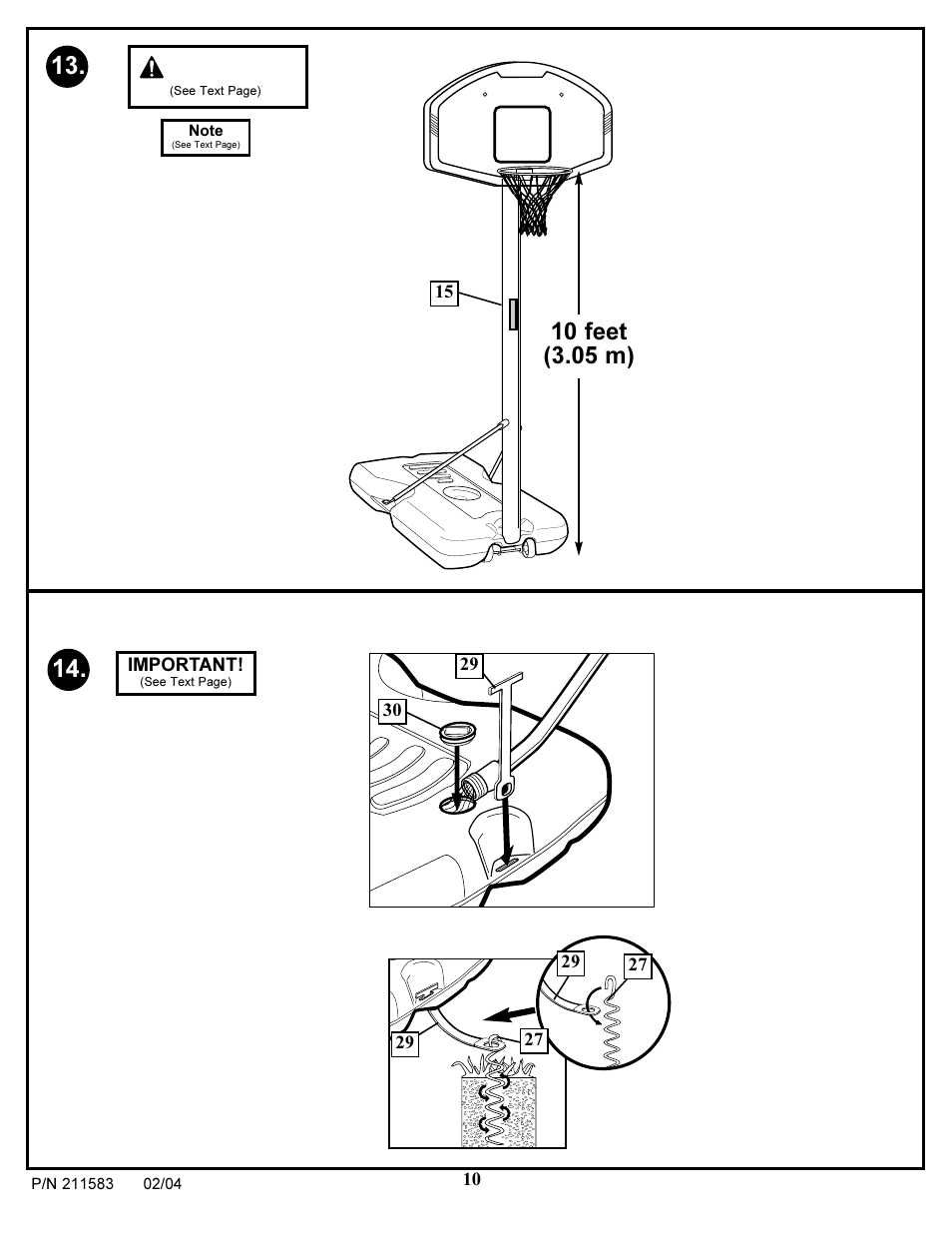 Warning | Huffy 211583 User Manual | Page 10 / 14