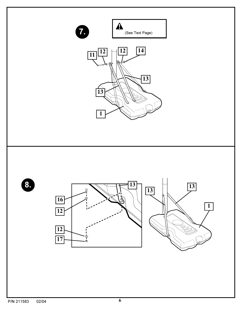 Warning | Huffy 211583 User Manual | Page 6 / 14