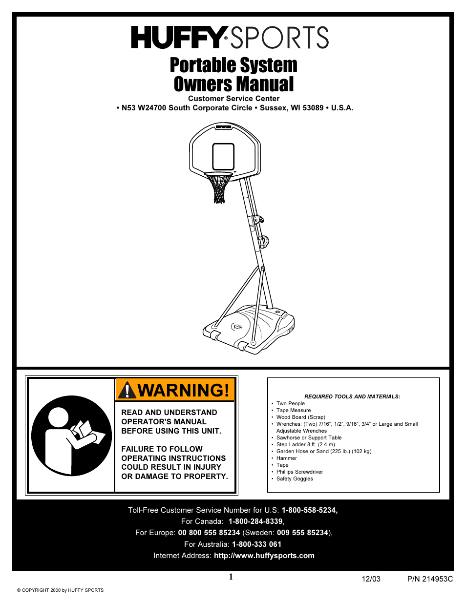 Huffy 214953C User Manual | 34 pages