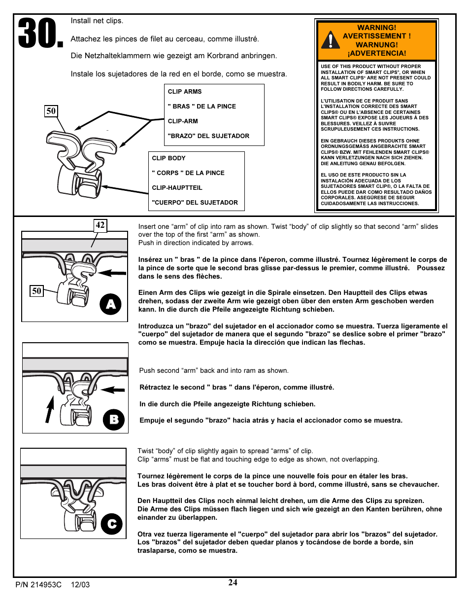 Ab b c c | Huffy 214953C User Manual | Page 24 / 34