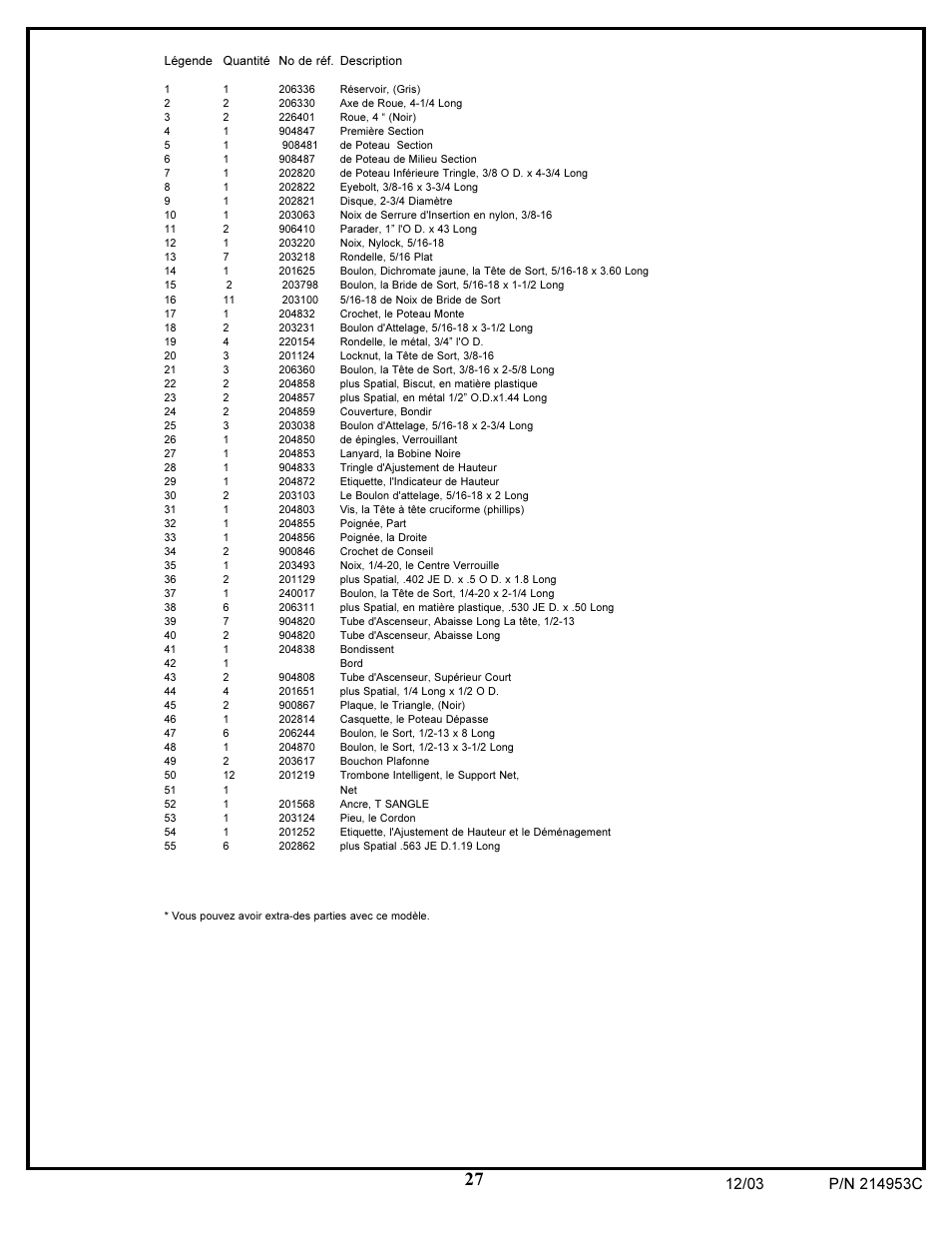 Huffy 214953C User Manual | Page 27 / 34