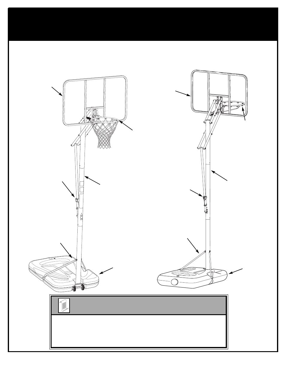 Huffy Portable Basketball System User Manual | Page 11 / 39