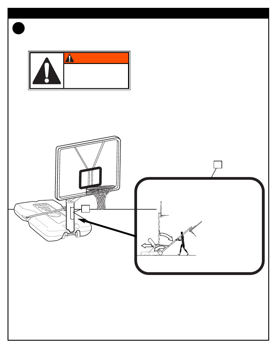 Moving system, Warning, Apply height and moving label on pole as shown | Huffy 540D User Manual | Page 16 / 16