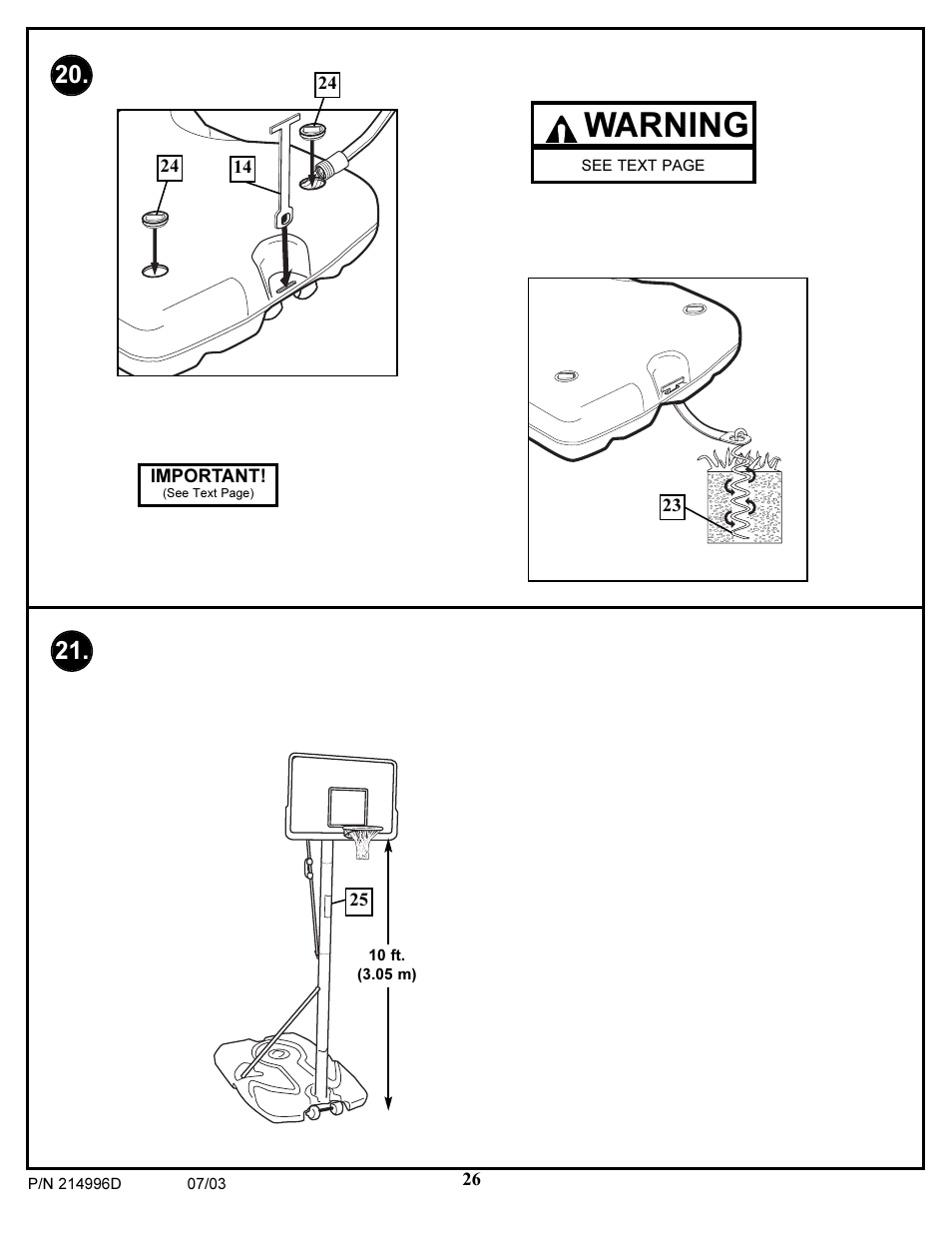 Warning | Huffy 15 User Manual | Page 26 / 26