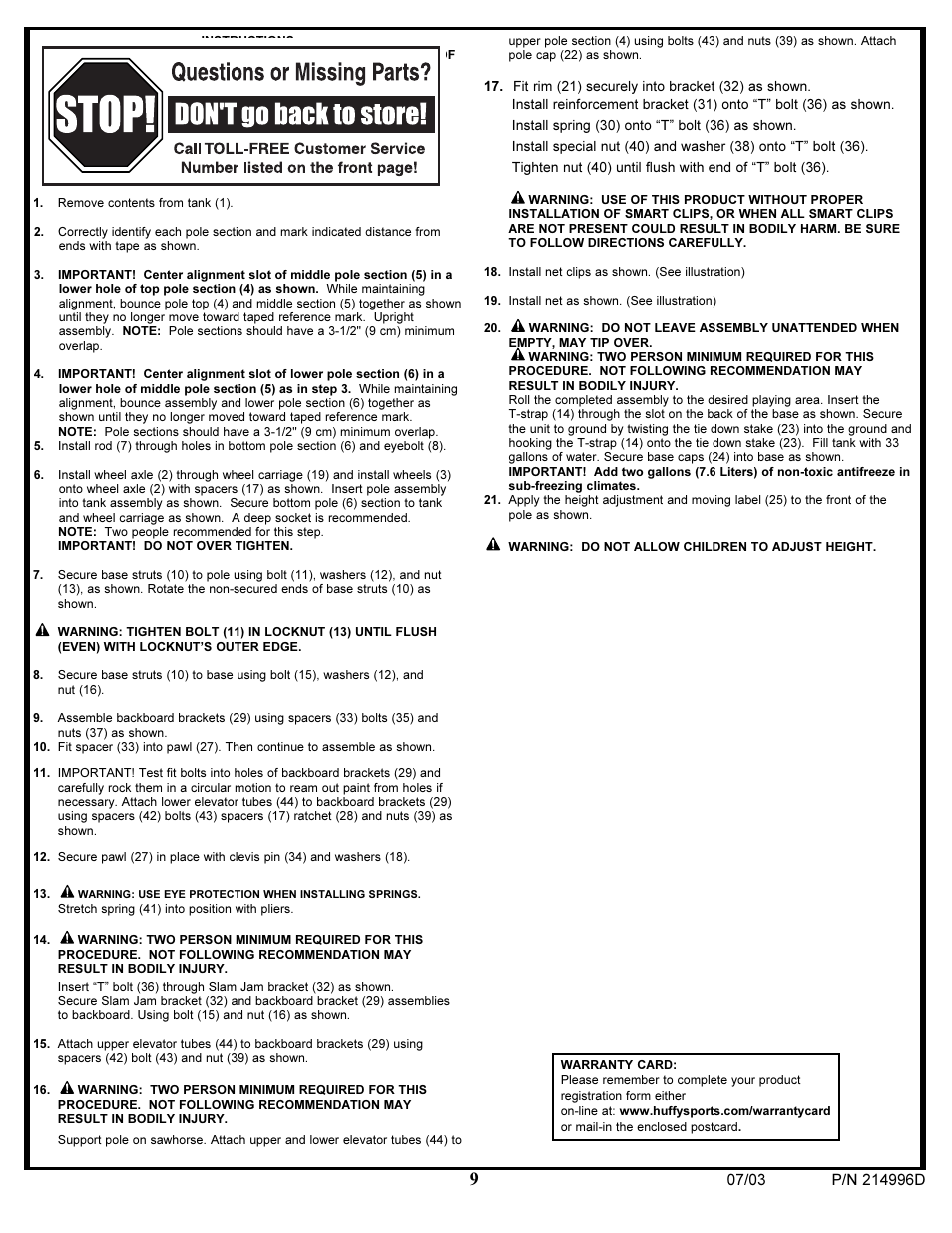 Huffy 15 User Manual | Page 9 / 26