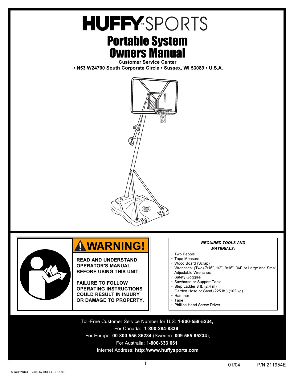 Huffy 211954E User Manual | 22 pages
