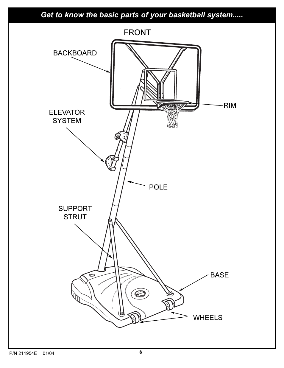 Front | Huffy 211954E User Manual | Page 6 / 22