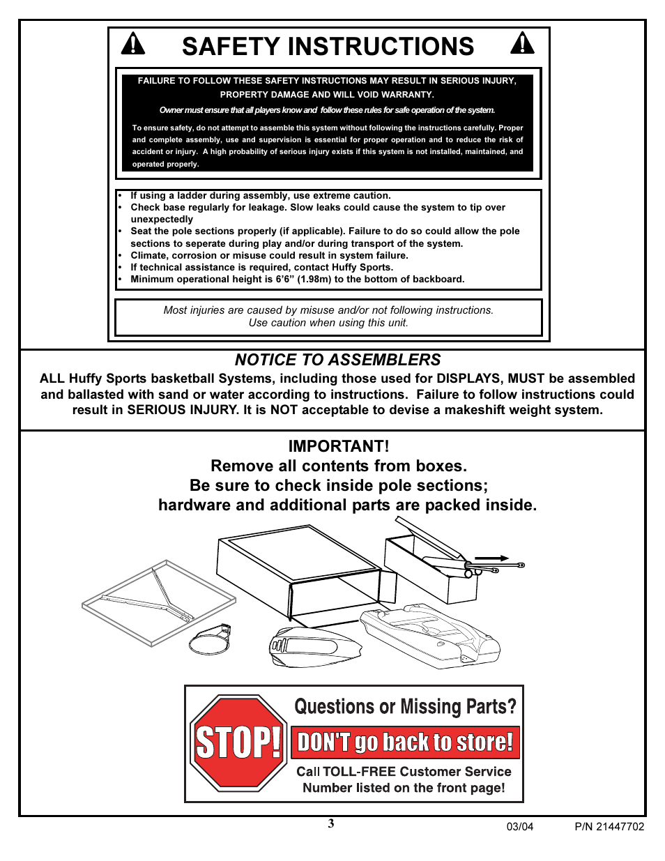 Safety instructions | Huffy NCS102 User Manual | Page 3 / 55