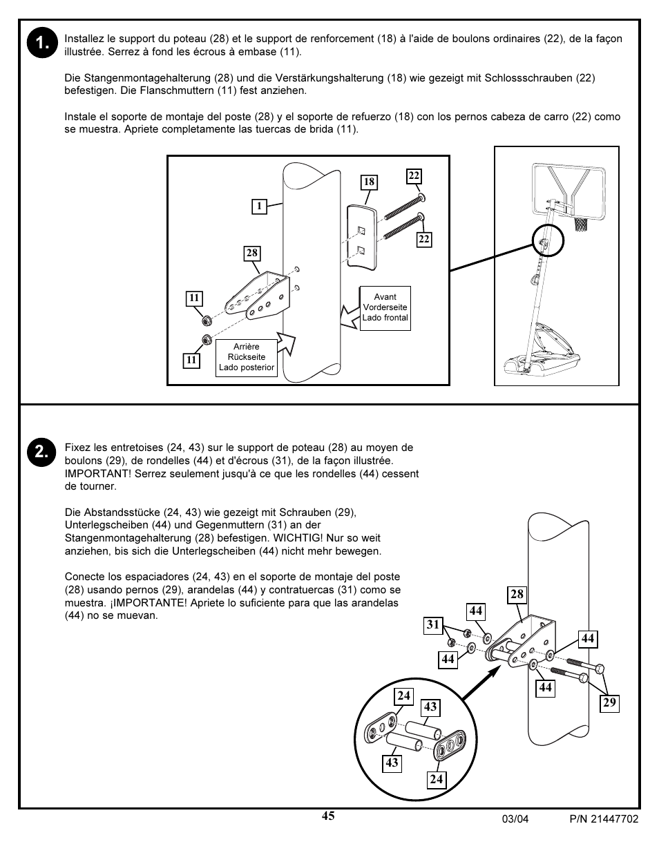 Huffy NCS102 User Manual | Page 45 / 55