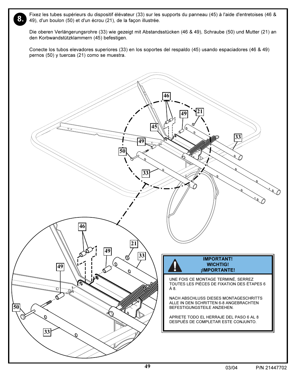 Huffy NCS102 User Manual | Page 49 / 55