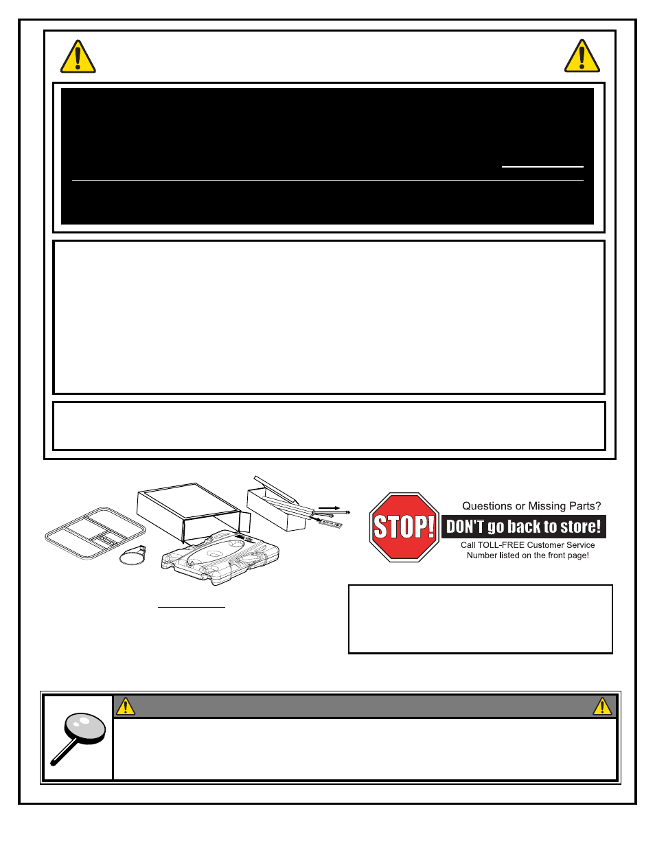 Safety instructions, Warning | Huffy In-Ground Basketball User Manual | Page 3 / 20