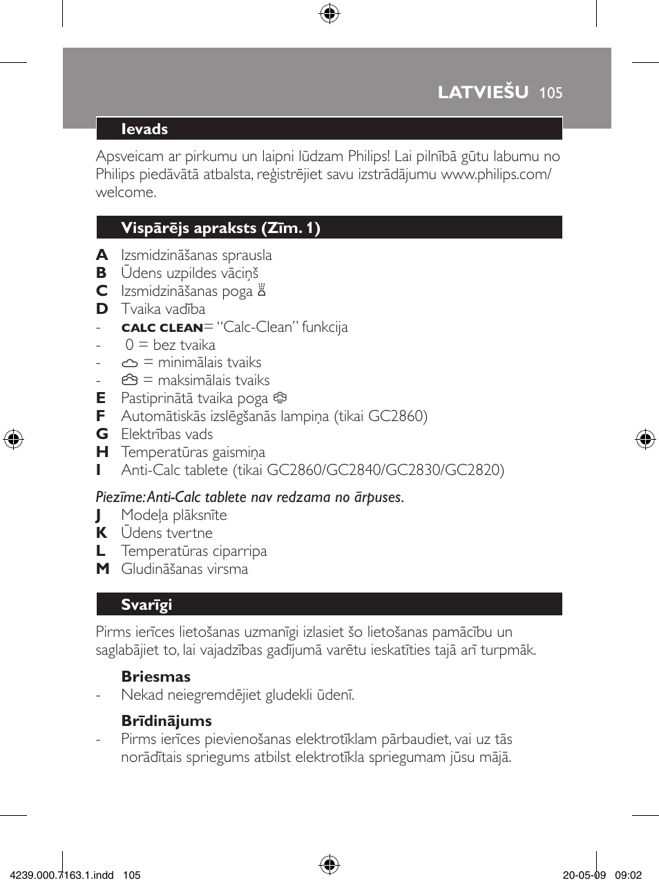 Philips GC2805 User Manual | Page 105 / 208