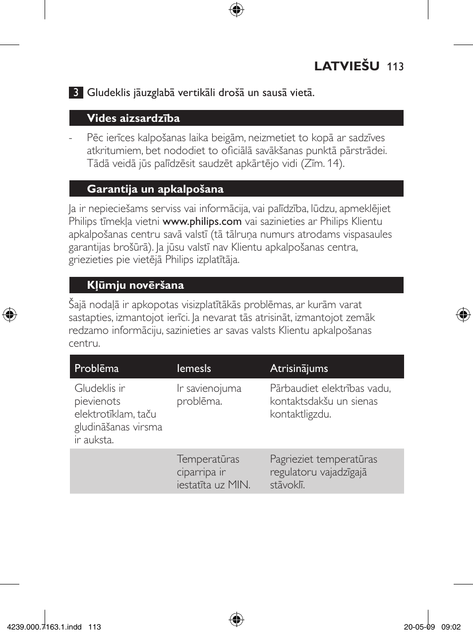 Philips GC2805 User Manual | Page 113 / 208