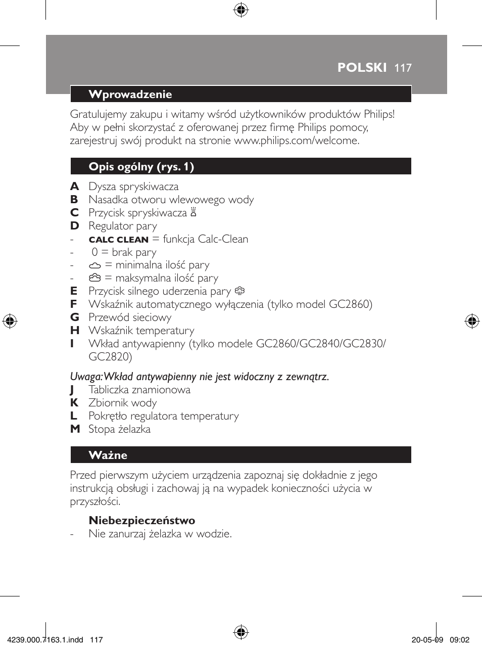 Philips GC2805 User Manual | Page 117 / 208