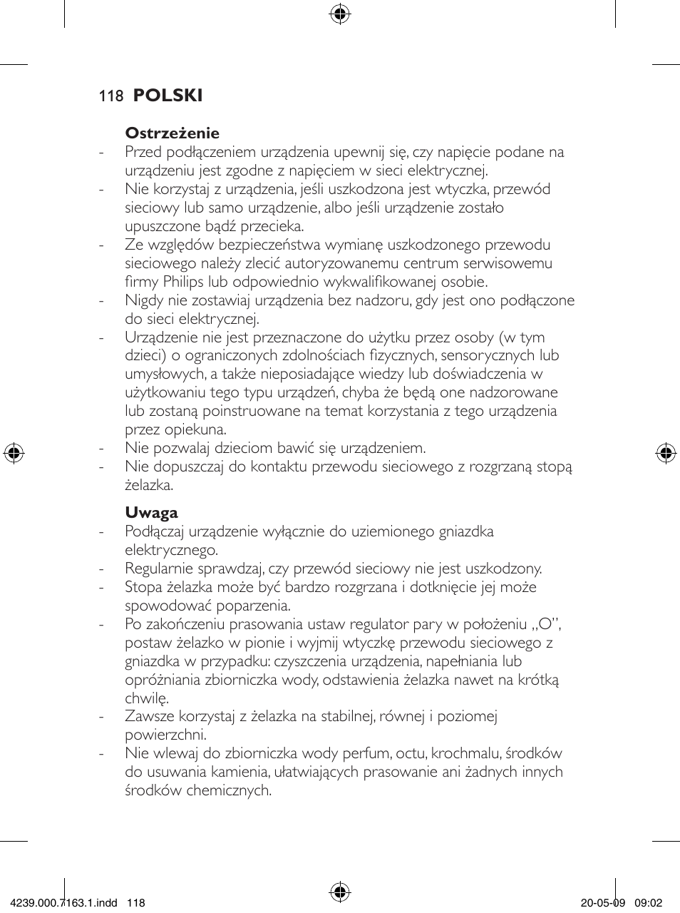 Philips GC2805 User Manual | Page 118 / 208