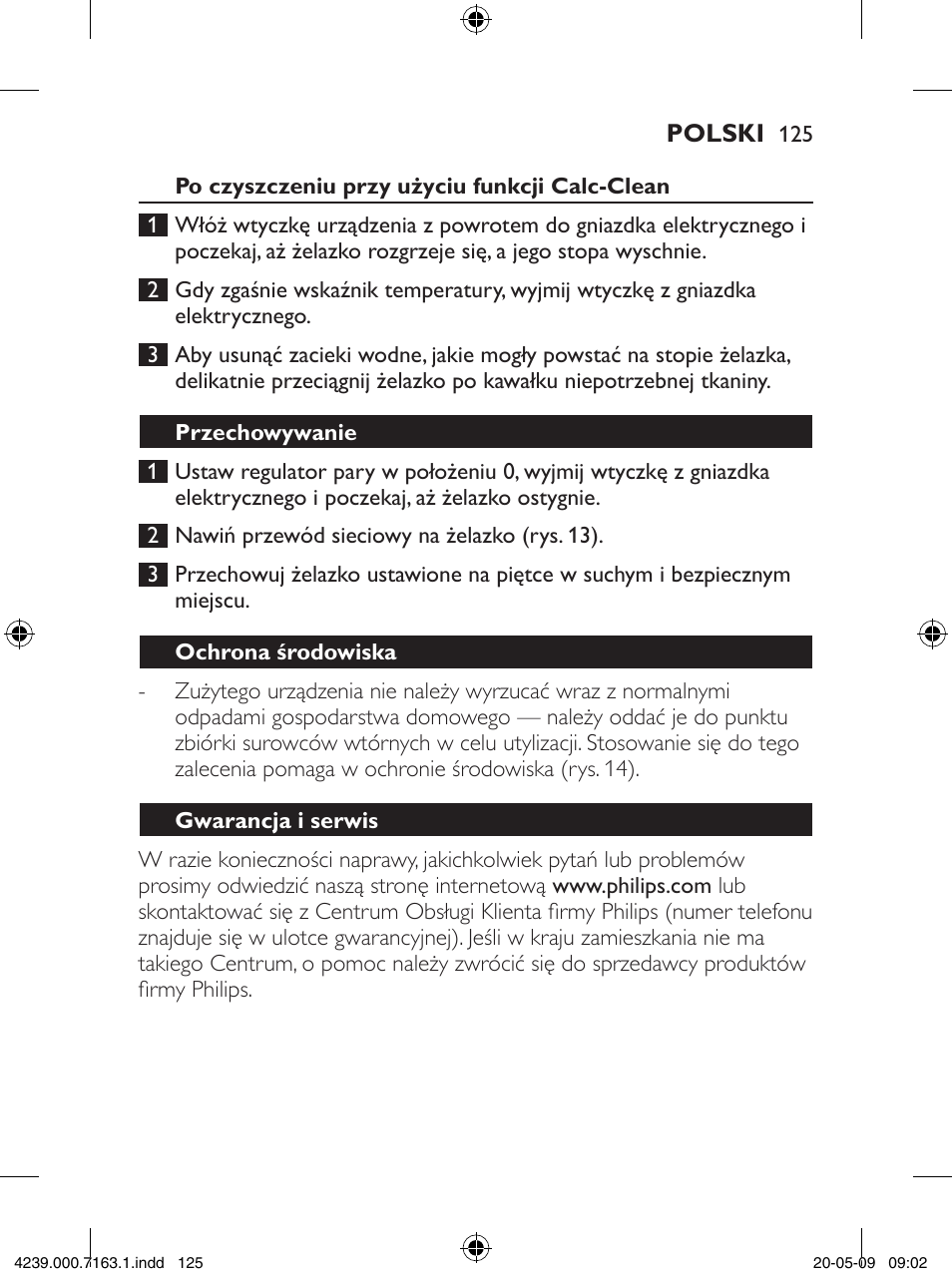 Philips GC2805 User Manual | Page 125 / 208