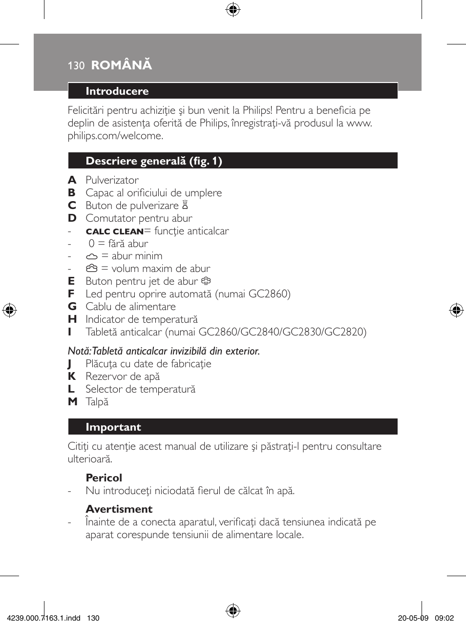 Philips GC2805 User Manual | Page 130 / 208