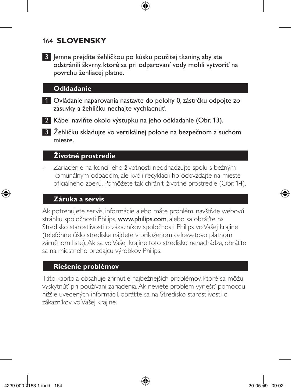 Philips GC2805 User Manual | Page 164 / 208