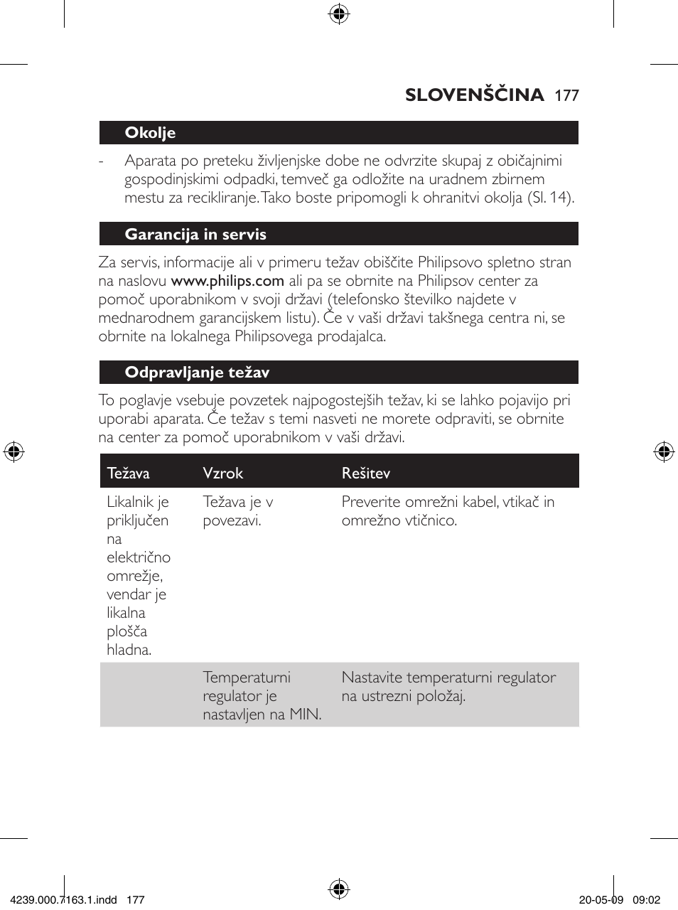 Philips GC2805 User Manual | Page 177 / 208