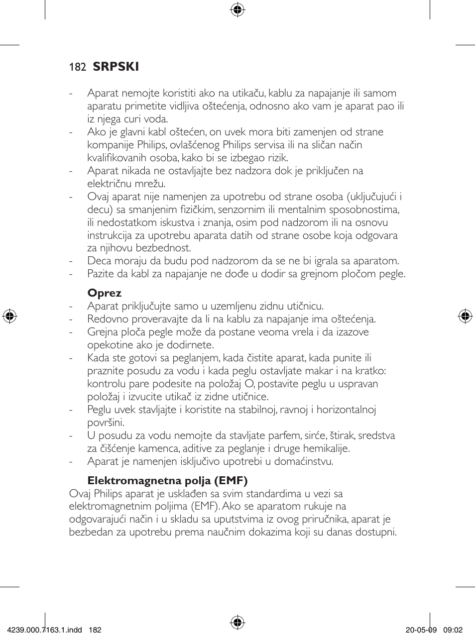 Philips GC2805 User Manual | Page 182 / 208